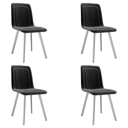 Sillas de comedor 4 unidades terciopelo negro de vidaXL, Sillas de comedor - Ref: Foro24-279427, Precio: 232,99 €, Descuento: %