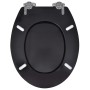 Toilet Seats with Soft Close Lids 2 Pcs Black MDF by vidaXL, Toilet and bidet seats - Ref: Foro24-275905, Price: 69,99 €, Dis...