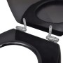 Toilet Seats with Soft Close Lids 2 Pcs Black MDF by vidaXL, Toilet and bidet seats - Ref: Foro24-275905, Price: 69,99 €, Dis...