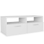 Engineered wood TV stand, 2 units, white by vidaXL, TV Furniture - Ref: Foro24-275110, Price: 129,66 €, Discount: %