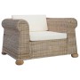 3-Piece Sofa Set with Natural Rattan Cushions by vidaXL, Sofas - Ref: Foro24-278603, Price: 1,00 €, Discount: %