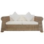 3-Piece Sofa Set with Natural Rattan Cushions by vidaXL, Sofas - Ref: Foro24-278603, Price: 1,00 €, Discount: %