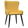 Sillas de comedor 4 unidades tela amarillo de vidaXL, Sillas de comedor - Ref: Foro24-278810, Precio: 305,99 €, Descuento: %