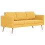 Conjunto de sofás 2 piezas tela amarillo de vidaXL, Sofás - Ref: Foro24-276856, Precio: 634,68 €, Descuento: %