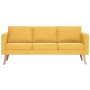 Set of 2-piece yellow fabric sofas by vidaXL, Sofas - Ref: Foro24-276856, Price: 634,68 €, Discount: %