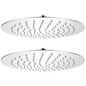 Rain effect shower head 2 pcs stainless steel Ø 25 cm by vidaXL, shower heads - Ref: Foro24-275935, Price: 40,72 €, Discount: %