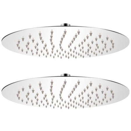 Rain effect shower head 2 pcs stainless steel Ø 25 cm by vidaXL, shower heads - Ref: Foro24-275935, Price: 40,69 €, Discount: %