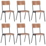 Dining chairs 6 units brown plywood by vidaXL, dining chairs - Ref: Foro24-278798, Price: 438,99 €, Discount: %