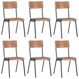 Dining chairs 6 units brown plywood by vidaXL, dining chairs - Ref: Foro24-278798, Price: 438,75 €, Discount: %