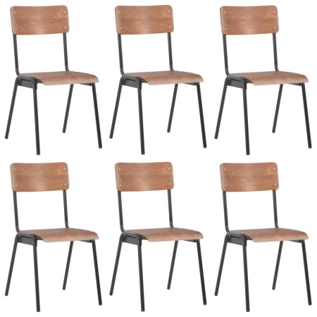 Dining chairs 6 units brown plywood by vidaXL, dining chairs - Ref: Foro24-278798, Price: 438,99 €, Discount: %