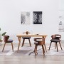 Dining chairs 4 units curved wood and dark gray fabric by vidaXL, dining chairs - Ref: Foro24-278850, Price: 441,31 €, Discou...