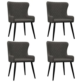 Sillas de comedor 4 unidades terciopelo gris de vidaXL, Sillas de comedor - Ref: Foro24-279165, Precio: 274,99 €, Descuento: %