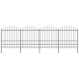 Garden fence with black steel spearheads (1.75-2)x6.8 m by vidaXL, fence panels - Ref: Foro24-277751, Price: 497,89 €, Discou...