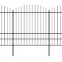 Garden fence with black steel spearheads (1.75-2)x6.8 m by vidaXL, fence panels - Ref: Foro24-277751, Price: 497,89 €, Discou...