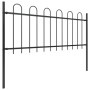 Garden fence with black steel hoop tips 13.6x0.8 m by vidaXL, fence panels - Ref: Foro24-277654, Price: 545,06 €, Discount: %