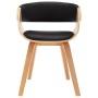 Dining chairs 6 units wood and black synthetic leather by vidaXL, dining chairs - Ref: Foro24-278867, Price: 929,51 €, Discou...