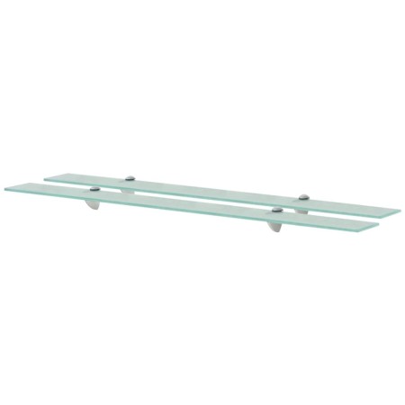 Floating shelves 2 units glass 8 mm 100x10 cm by vidaXL, Shelves and shelves - Ref: Foro24-3051501, Price: 36,66 €, Discount: %