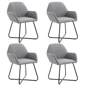 Dining chairs 4 units light gray fabric by vidaXL, dining chairs - Ref: Foro24-277094, Price: 378,99 €, Discount: %