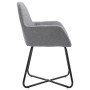 Dining chairs 4 units light gray fabric by vidaXL, dining chairs - Ref: Foro24-277094, Price: 377,25 €, Discount: %