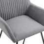 Dining chairs 4 units light gray fabric by vidaXL, dining chairs - Ref: Foro24-277094, Price: 377,25 €, Discount: %