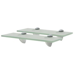 Floating shelves 2 units glass 8 mm 30x10 cm by vidaXL, Shelves and shelves - Ref: Foro24-3051510, Price: 21,91 €, Discount: %