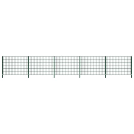 Zaunelement mit grünen Eisenpfosten 8,5x1,2 m von vidaXL, Zaunpaneele - Ref: Foro24-278665, Preis: 460,13 €, Rabatt: %