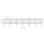 Garden fence with black steel spearhead (1.5-1.75)x10.2m by vidaXL, fence panels - Ref: Foro24-277744, Price: 506,22 €, Disco...