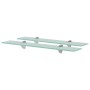 Floating shelves 2 units glass 8 mm 60x10 cm by vidaXL, Shelves and shelves - Ref: Foro24-3051497, Price: 27,43 €, Discount: %