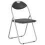 Folding dining chairs, 6 units, black synthetic leather by vidaXL, dining chairs - Ref: Foro24-278594, Price: 145,37 €, Disco...