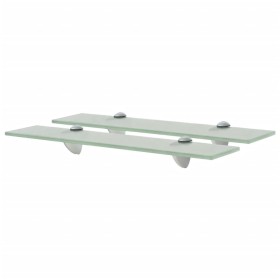 Floating shelves 2 units glass 8 mm 50x20 cm by vidaXL, Shelves and shelves - Ref: Foro24-3051536, Price: 30,99 €, Discount: %