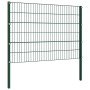 Fence panel with green iron posts 13.6x1.2 m by vidaXL, fence panels - Ref: Foro24-278668, Price: 773,98 €, Discount: %