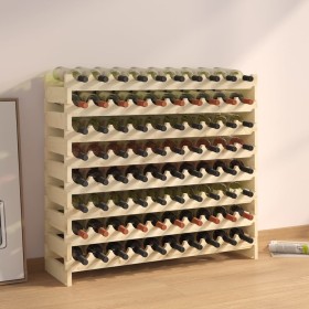 Solid pine wood bottle rack 101x29x90 cm by vidaXL, Wine racks - Ref: Foro24-327369, Price: 84,99 €, Discount: %