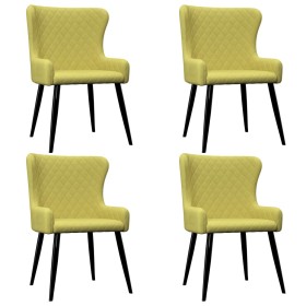 Dining chairs 4 units green fabric by vidaXL, dining chairs - Ref: Foro24-278808, Price: 283,99 €, Discount: %