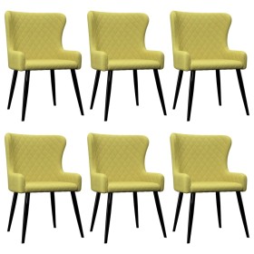 Dining chairs 6 units green fabric by vidaXL, dining chairs - Ref: Foro24-278818, Price: 423,94 €, Discount: %