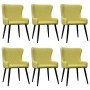 Dining chairs 6 units green fabric by vidaXL, dining chairs - Ref: Foro24-278818, Price: 423,99 €, Discount: %