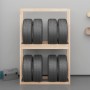 Solid pine wood tire support 120x40x180 cm by vidaXL, Industrial shelving - Ref: Foro24-825003, Price: 73,99 €, Discount: %