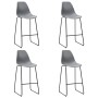 5-piece gray plastic high table and stools set by vidaXL, Furniture sets for kitchens and dining rooms - Ref: Foro24-279975, ...