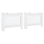 Cubiertas para radiador 2 unidades MDF blanco 112x19x81,5 cm de vidaXL, Accesorios para radiadores de calefacción - Ref: Foro...