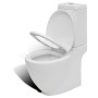 Juego de váter WC y bidé de cerámica blanca de vidaXL, Baños y bidés - Ref: Foro24-270059, Precio: 389,40 €, Descuento: %