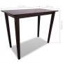 Mesa de bar y 4 taburetes de barra madera marrón de vidaXL, muebles para cocinas y comedores - Ref: Foro24-271833, Precio: 34...