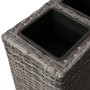 Tall planter with 4 pots 2 pcs gray synthetic rattan by vidaXL, Pots and planters - Ref: Foro24-279080, Price: 291,62 €, Disc...