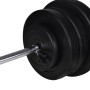 Weight bench with weights and dumbbells 60.5 kg by vidaXL, Weight lifting machines - Ref: Foro24-275346, Price: 249,33 €, Dis...