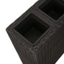 Tall planter with 4 pots 2 pcs black synthetic rattan by vidaXL, Pots and planters - Ref: Foro24-279082, Price: 269,36 €, Dis...