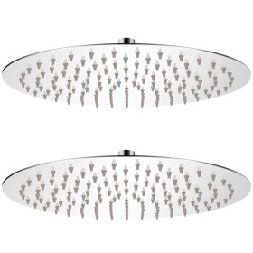 Rain effect shower head 2 pcs stainless steel Ø 30 cm by vidaXL, shower heads - Ref: Foro24-275936, Price: 60,35 €, Discount: %