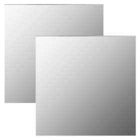 Square wall mirrors 2 glass units 60x60 cm by vidaXL, Mirrors - Ref: Foro24-3051624, Price: 84,81 €, Discount: %