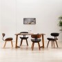 Dining chairs 4 units of curved wood and fabric by vidaXL, dining chairs - Ref: Foro24-278718, Price: 617,17 €, Discount: %