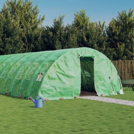 Greenhouse with green steel structure 120 m² 24x5x2.3 m by vidaXL, Greenhouses - Ref: Foro24-3188093, Price: 1,00 €, Discount: %