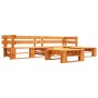 Gartenpalettenmöbel-Set 4-teilig aus honigbraunem Holz von vidaXL, Gartensets - Ref: Foro24-277457, Preis: 205,82 €, Rabatt: %