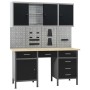 Workbench with four wall panels and two cabinets by vidaXL, Work tables - Ref: Foro24-3053439, Price: 639,99 €, Discount: %