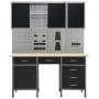 Workbench with four wall panels and two cabinets by vidaXL, Work tables - Ref: Foro24-3053439, Price: 639,99 €, Discount: %